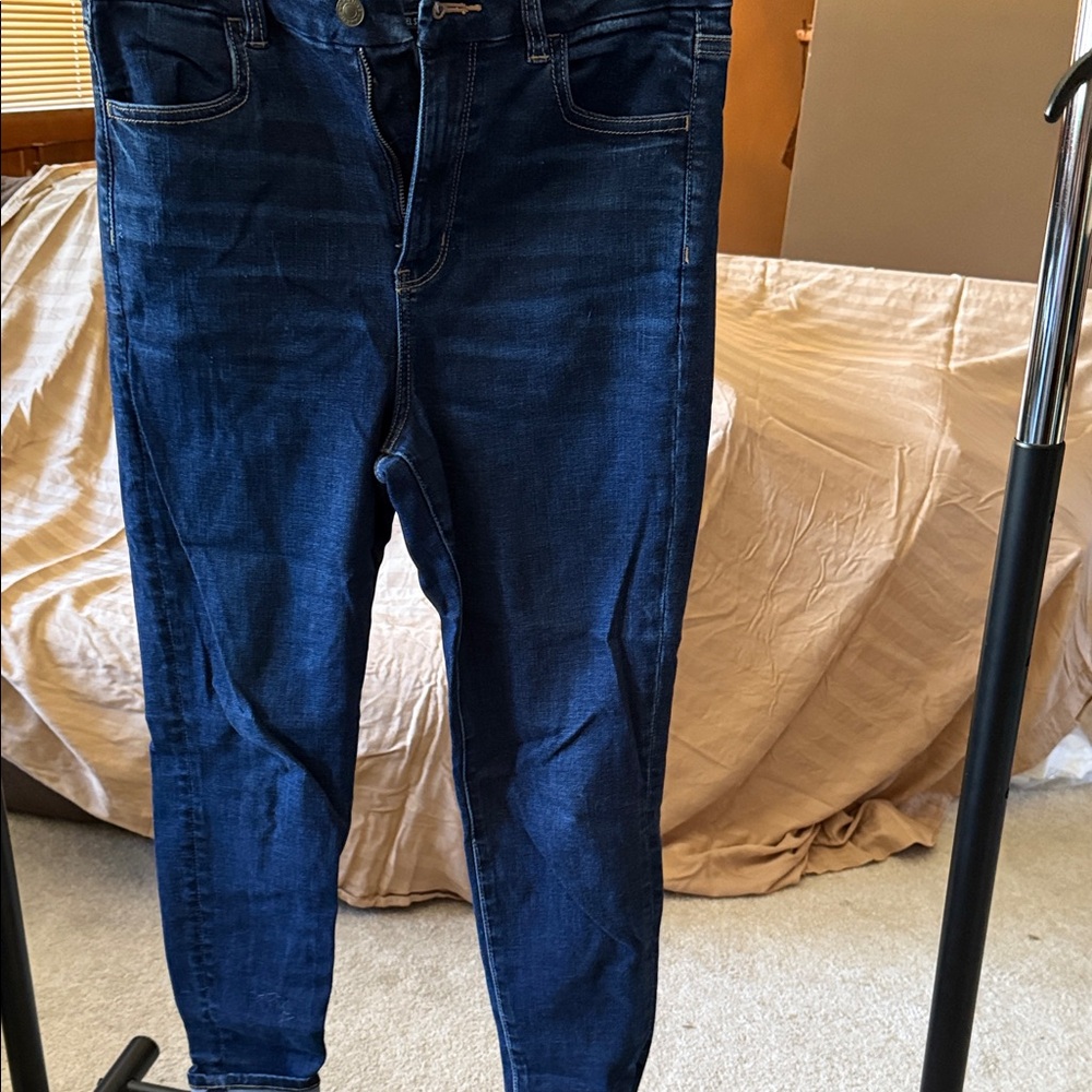 American Eagle Outfitters Dark Blue Skinny Jeans
